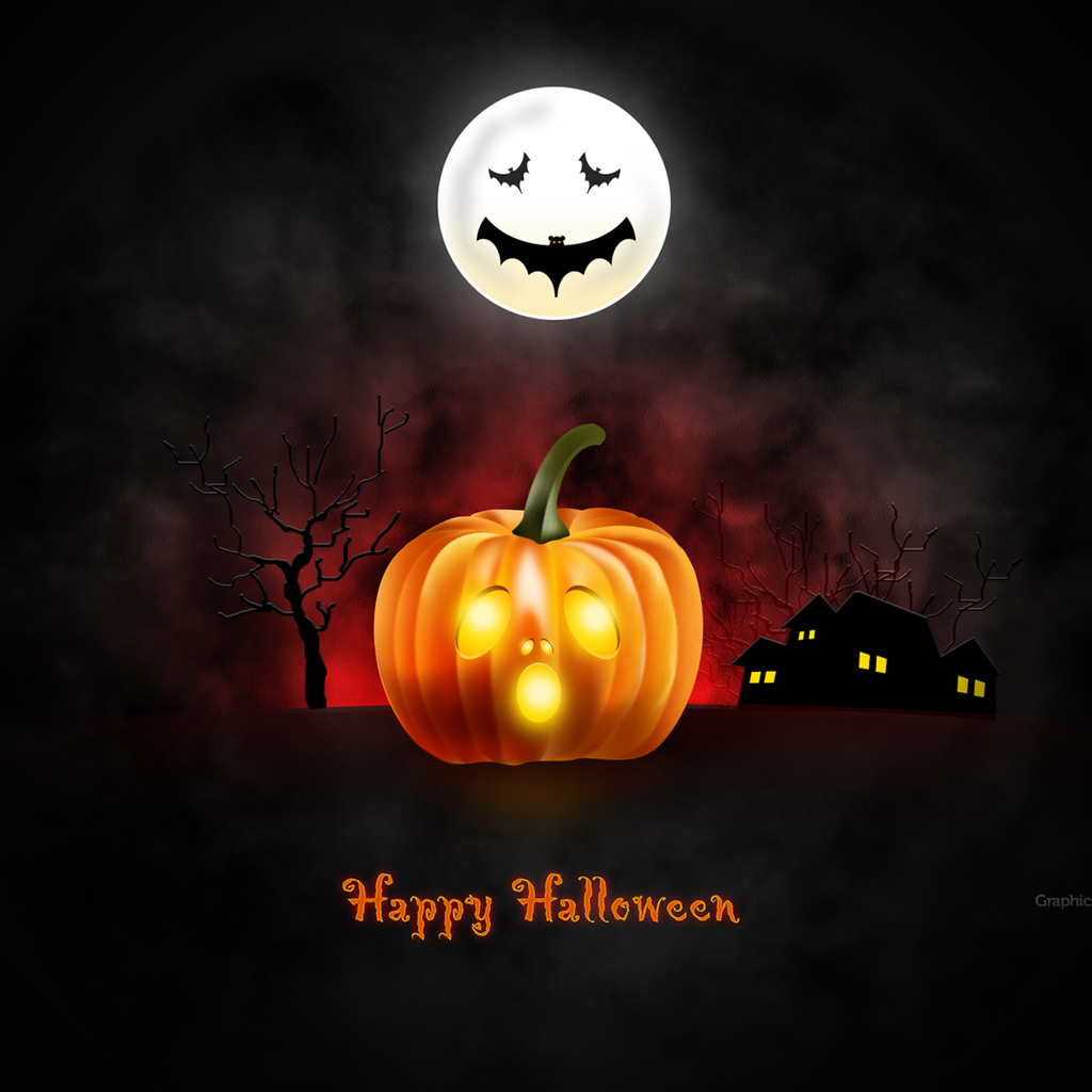 Halloween wallpaper for desktop ipad iphone psd icons included