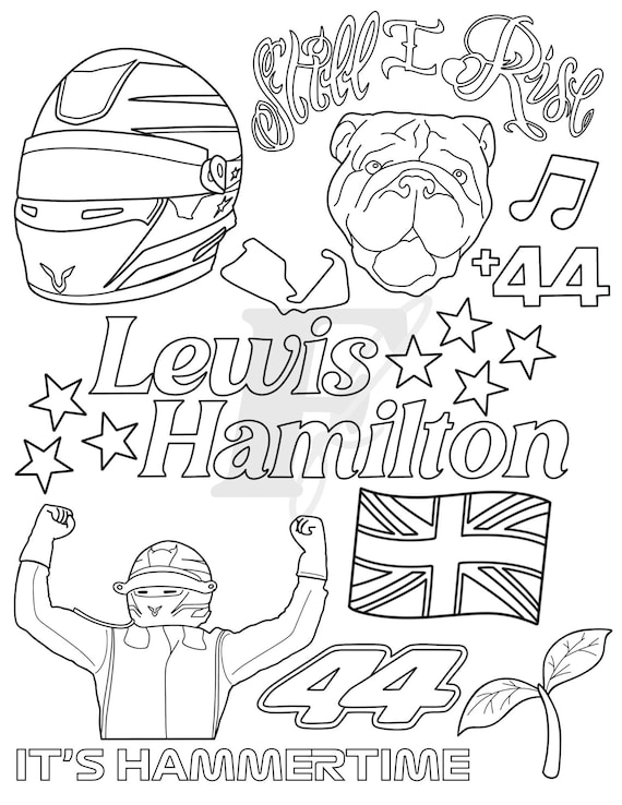 Lewis hamilton formula colouring sheet f driver coloring sheet collection download now