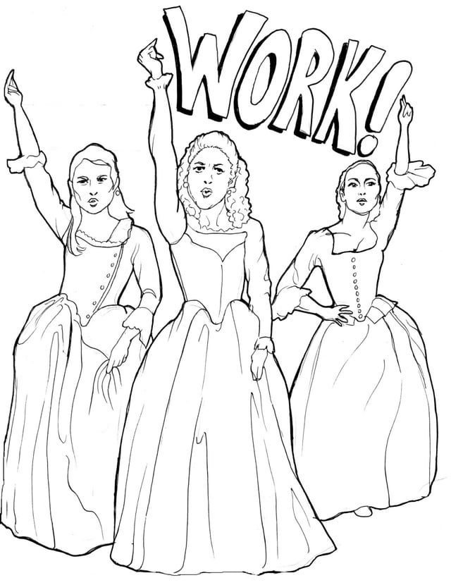 I made this hamilton coloring book for a friends birthday feel free to use it rhamiltonmusical