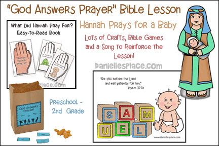 God answers prayer â hannah bible lesson