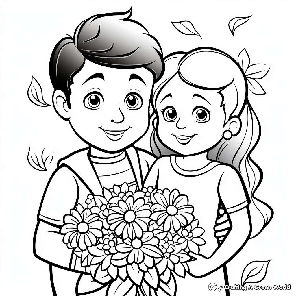 Happy anniversary coloring pages