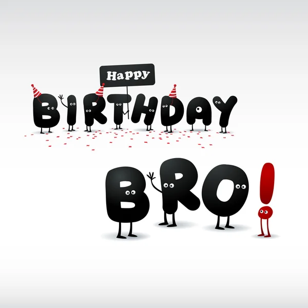 Happy birthday brother vector art stock images