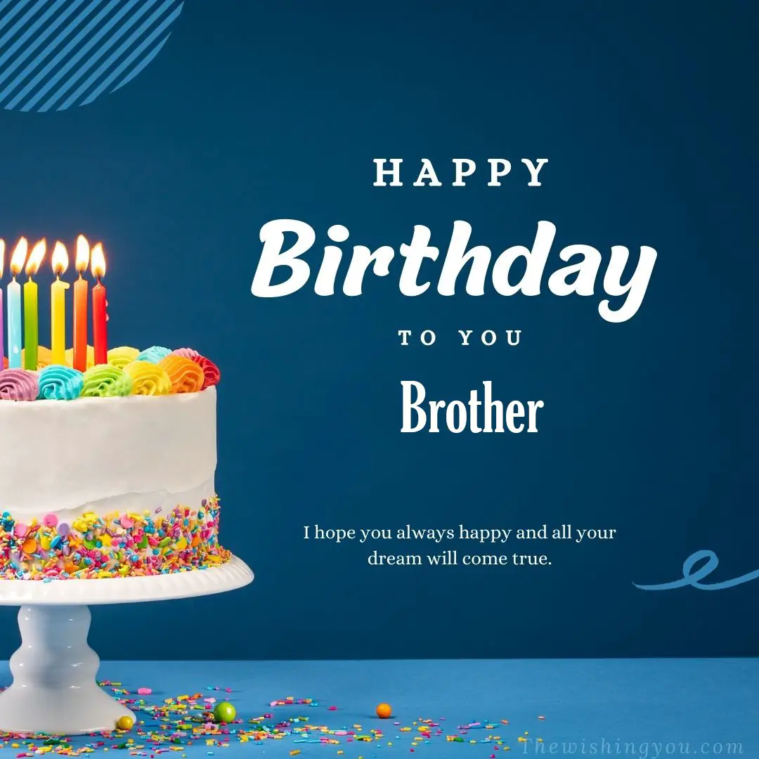 Hd happy birthday brother cake images and shayari