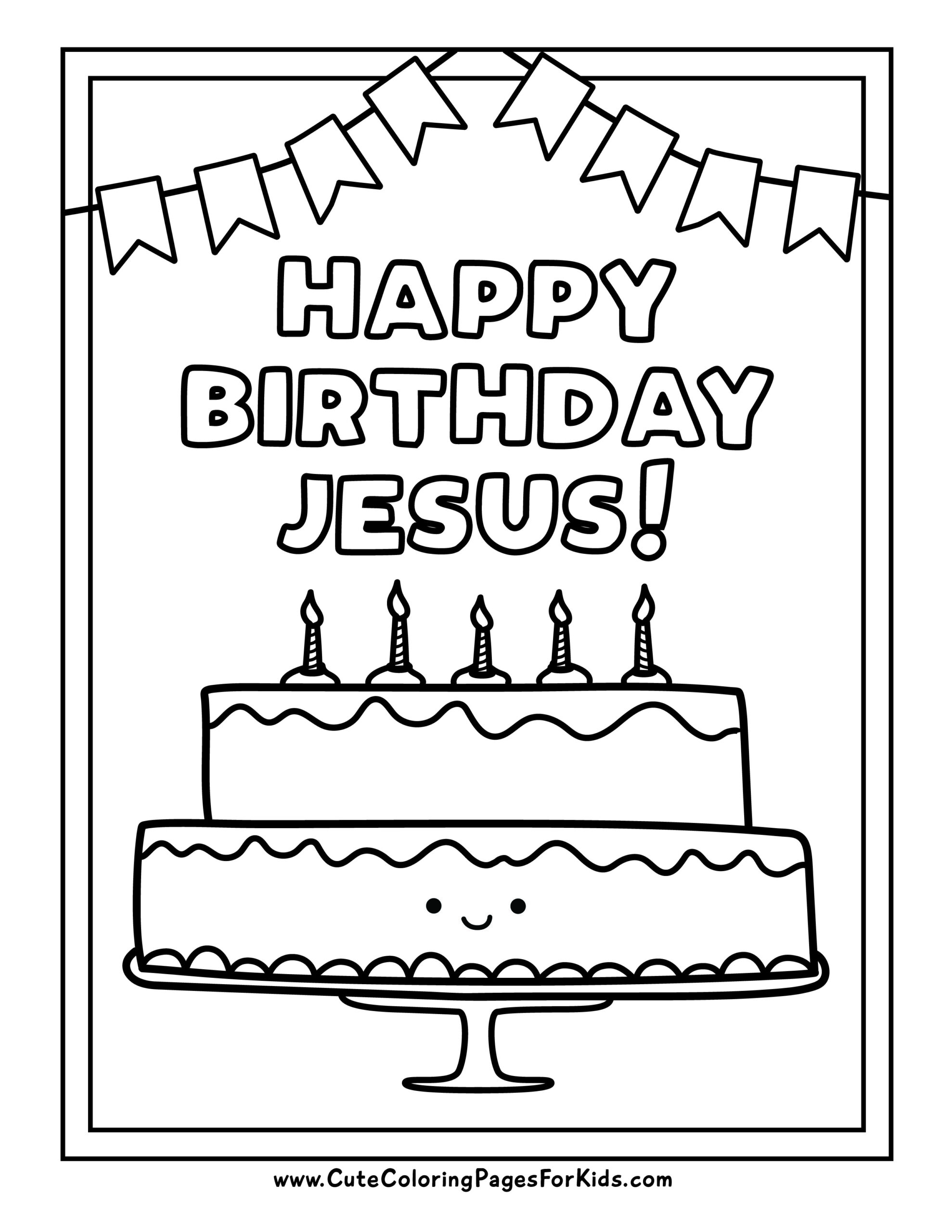 Religious christmas coloring pages