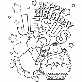 Happy birthday jesus coloring page jesus coloring pages christmas coloring pages happy birthday jesus