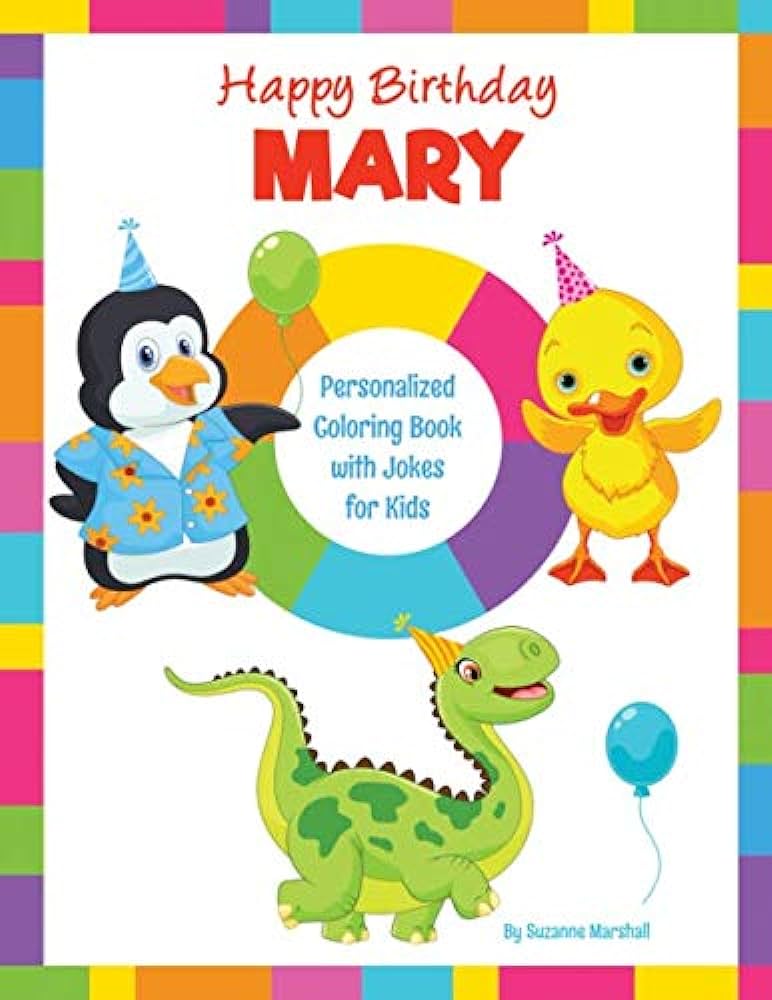 Happy birthday mary kids joke book by marshall suzanne