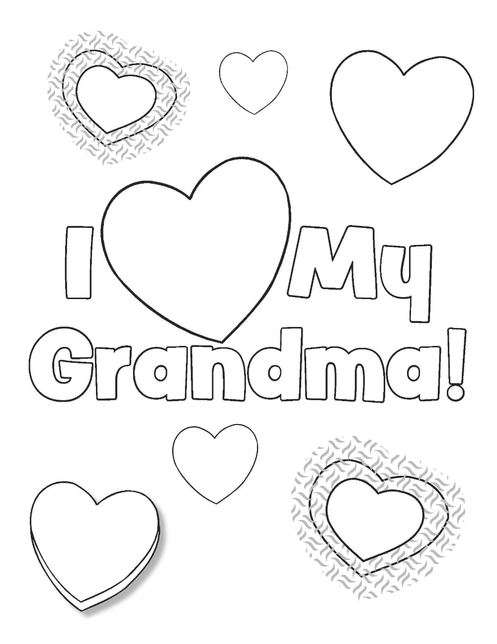 Happy birthday grandma coloring pages for kids happy birthday coloring pages birthday coloring pages mothers day coloring pages