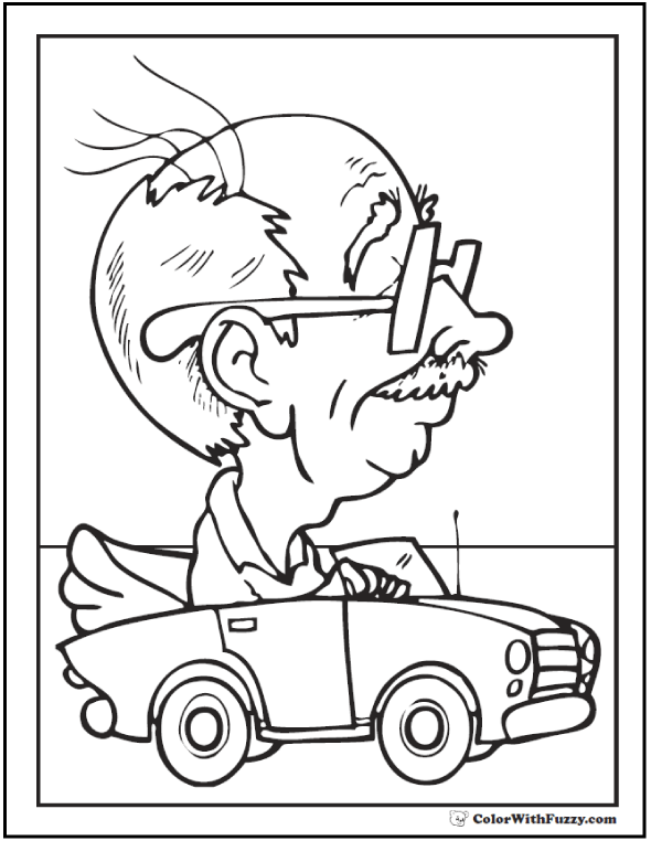 Grandpa fathers day coloring pages