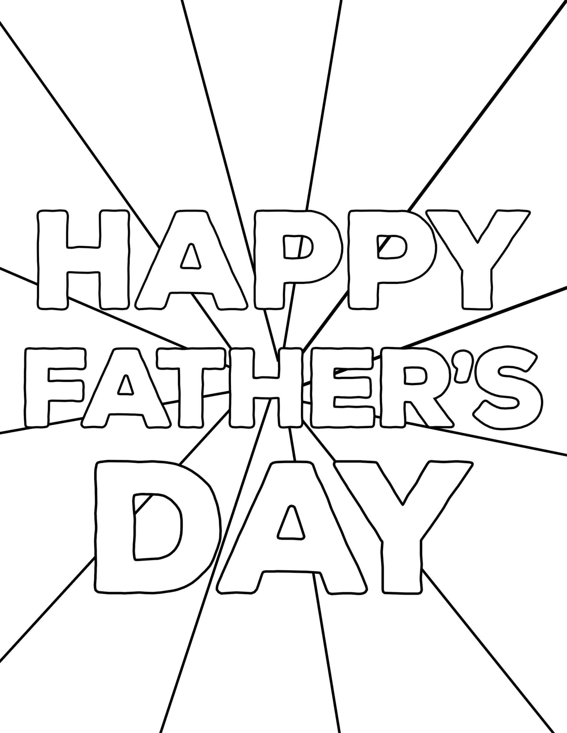Happy fathers day coloring pages free printables