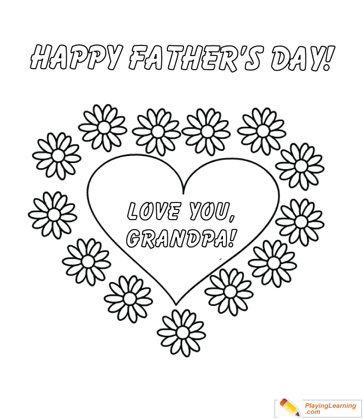Happy fathers day grandpa coloring page free happy fathers day grandpa coloring page