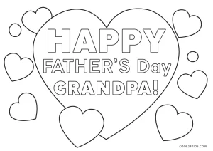 Free printable fathers day coloring pages for kids