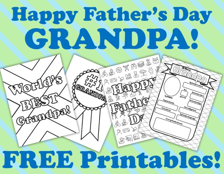 Fathers day printables for grandpa