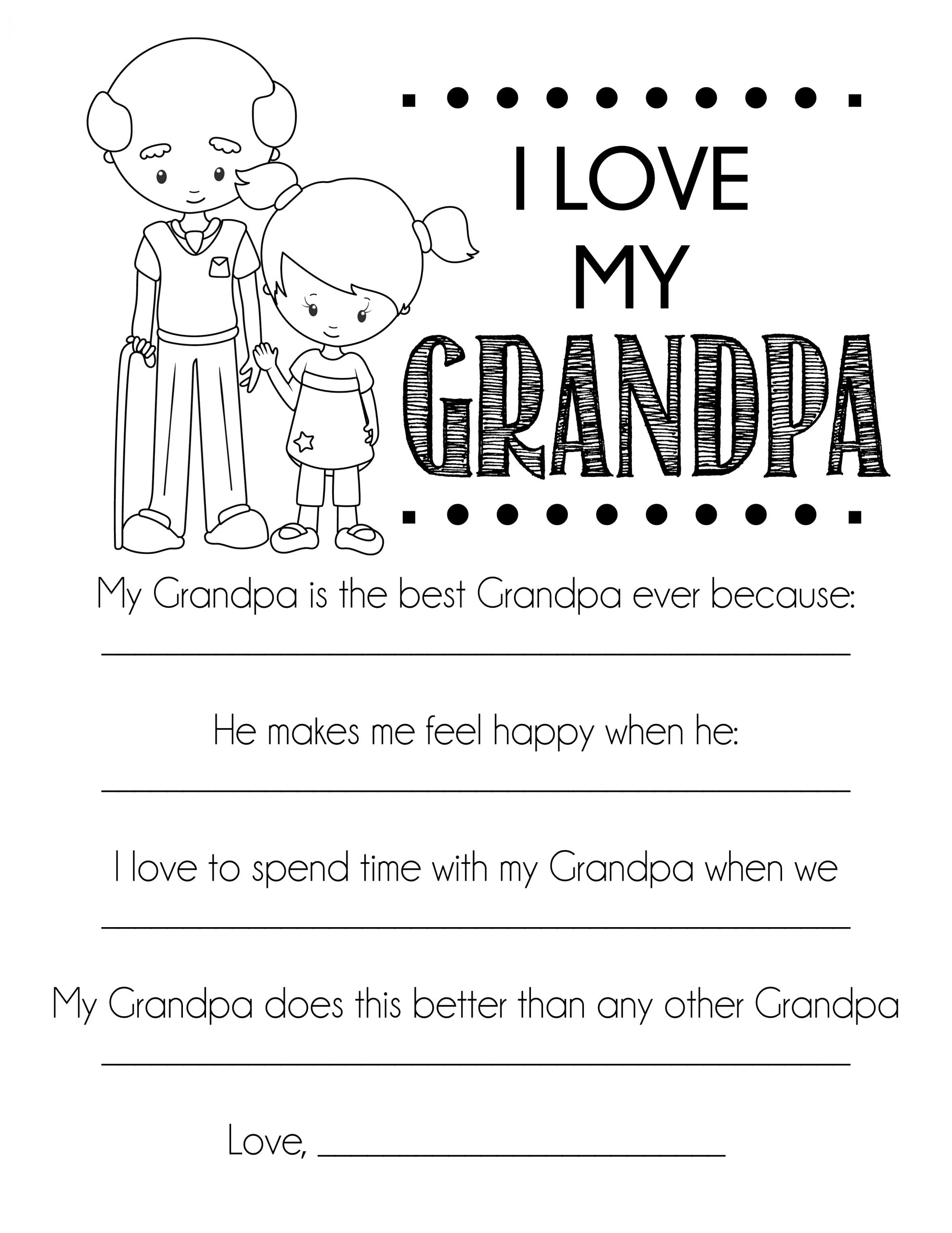 I love my dad â fathers day printable