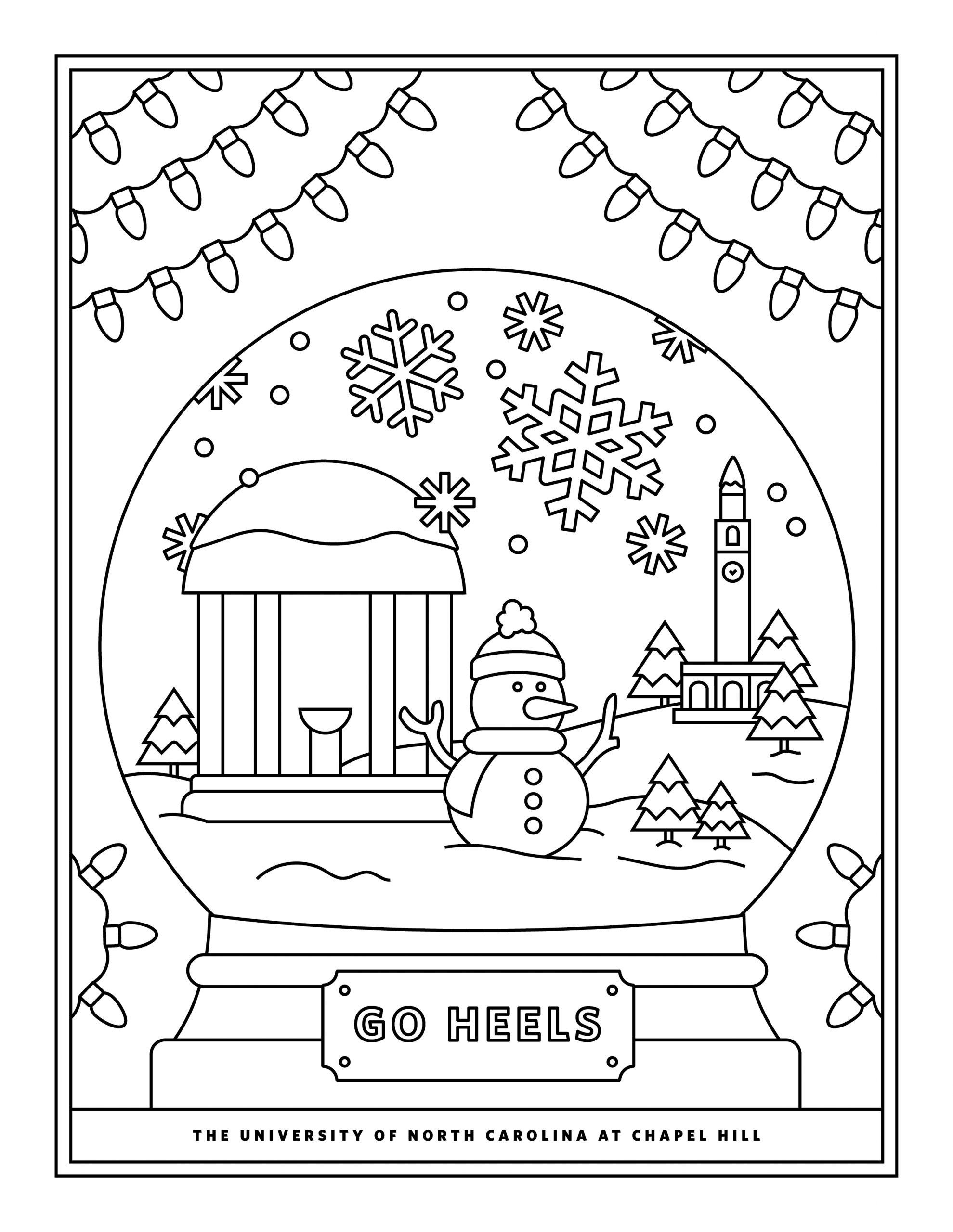 Coloring pages happy holidays