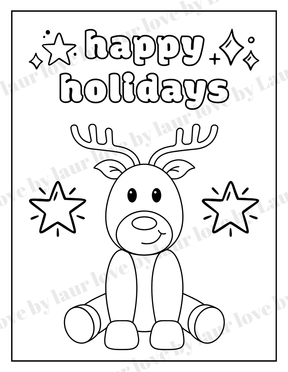 Holiday coloring pages
