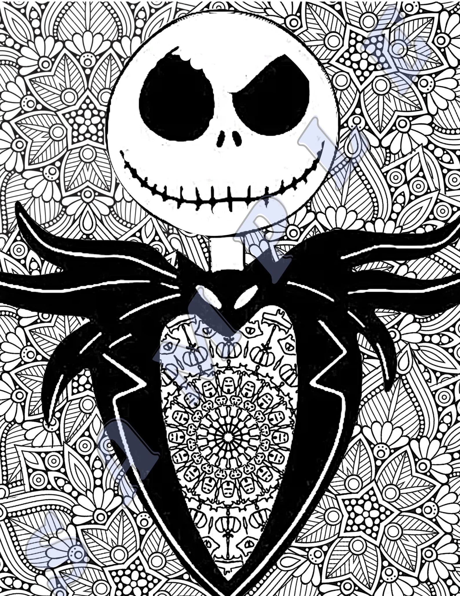 Printable halloween coloring pages for adults smart living