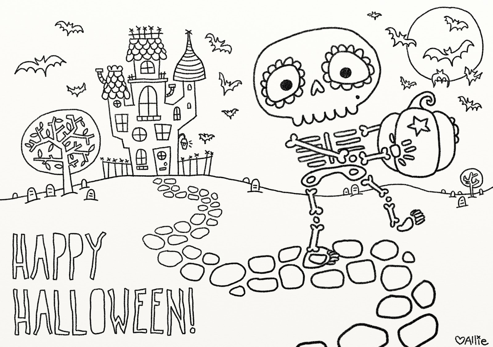 Fun free printable halloween coloring pages
