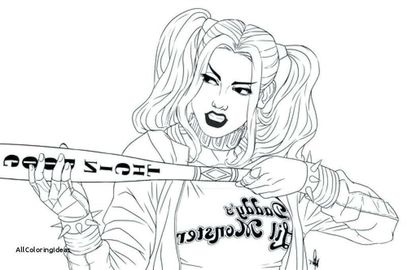Harley quinn coloring pages pdf ideas