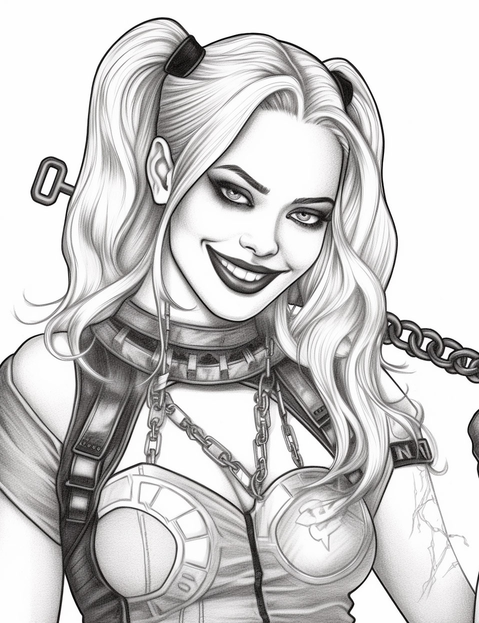 Harley quinn coloring books for children coloring pages