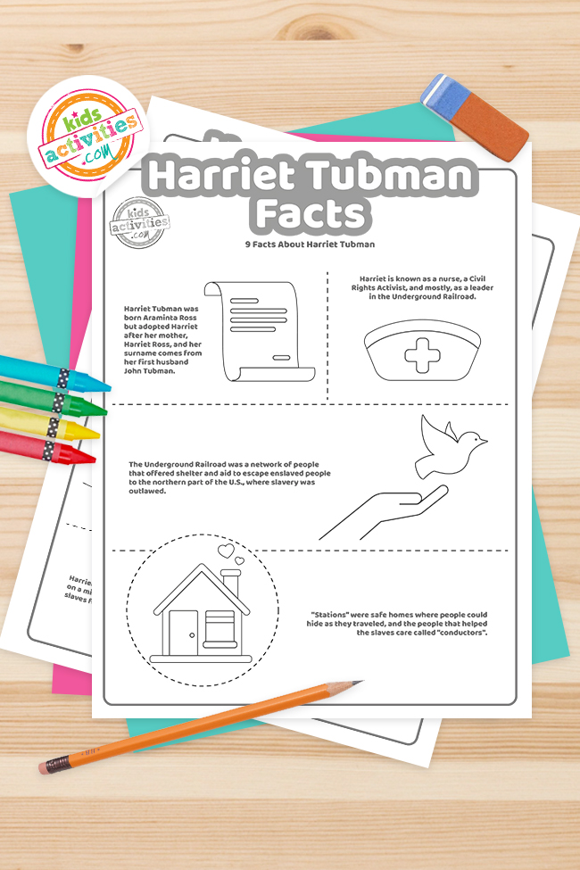 Printable harriet tubman facts for kids kids activities blog