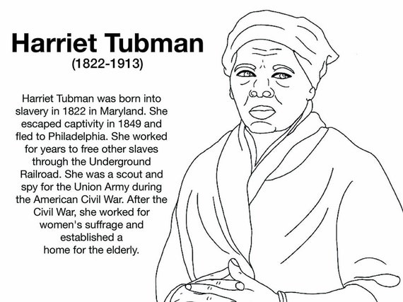 Free sample almost harriet tubman women worth knowing coloring page download now