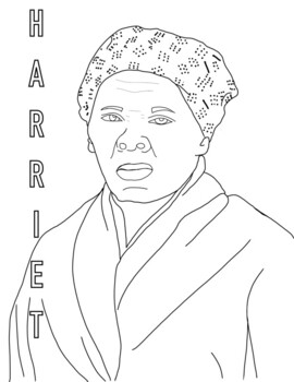 Harriet tubman coloring sheet by mrs arensberg tpt