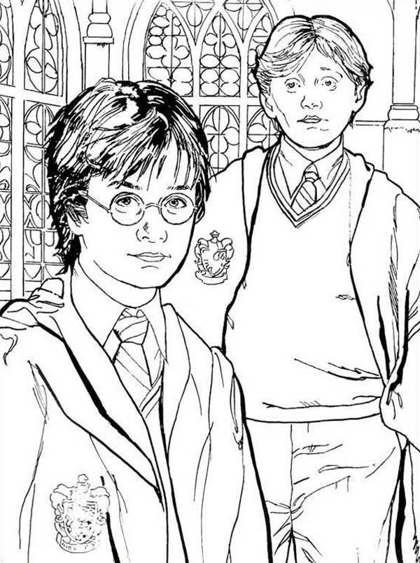 Printable coloring pages harry potter