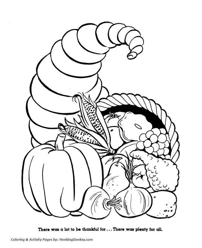 Thanksgiving coloring pages