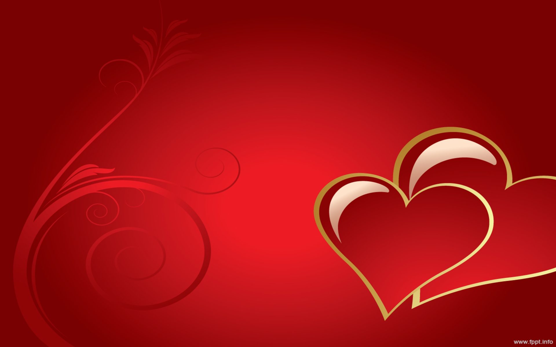 Valentines day hearts red wallpaper hd for desktop
