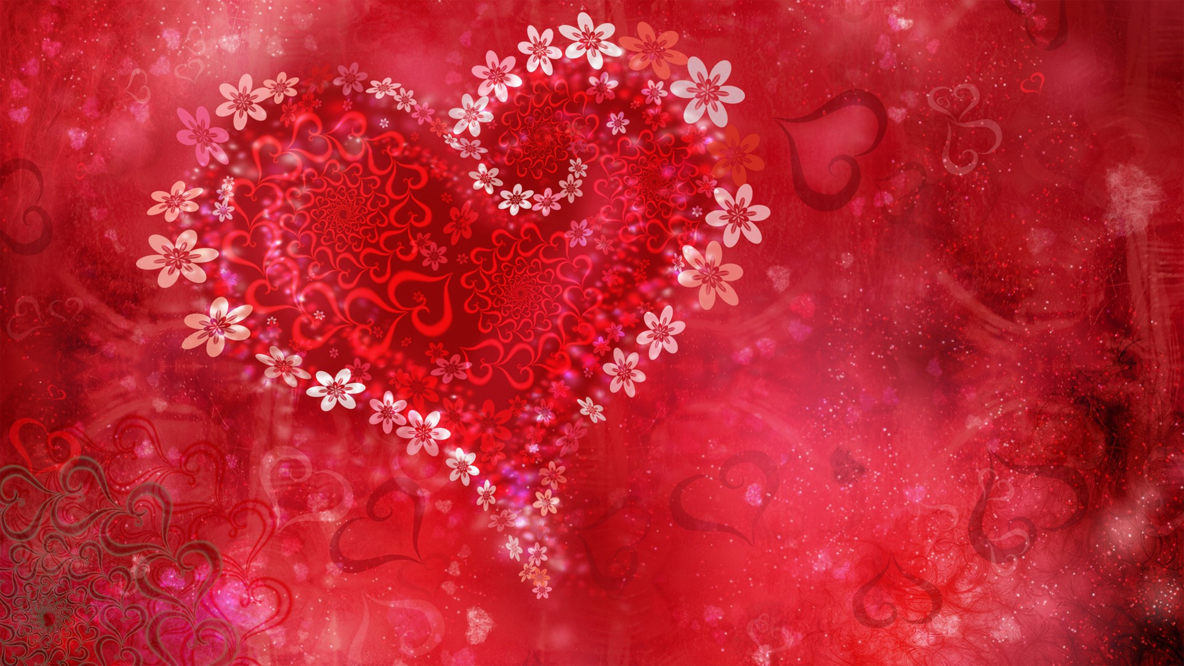 Valentine heart wallpapers and backgrounds k hd dual screen