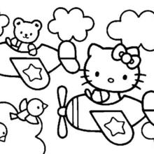 Hello kitty and friends coloring pages