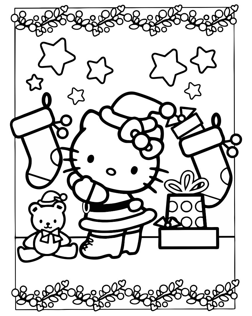 Hello kitty christmas coloring pages hello kitty coloring hello kitty colouring pages hello kitty printables