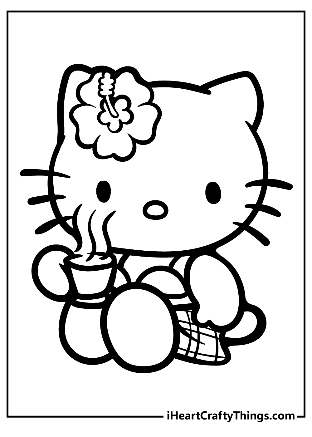 Printable Coloring Pages Yocoloring on X: Hello Kitty Hello Kitty