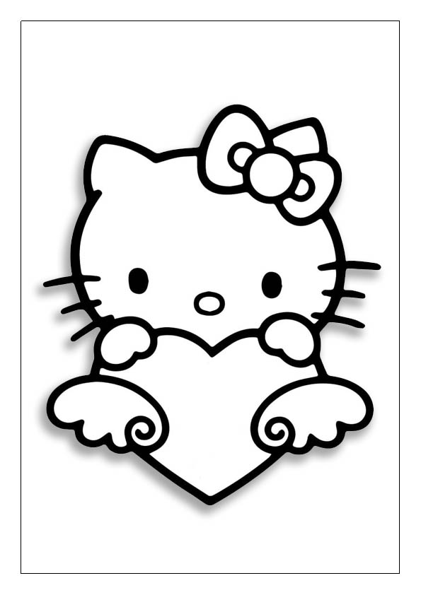 HELLO KITTY COLORING PAGES  Hello kitty colouring pages, Hello