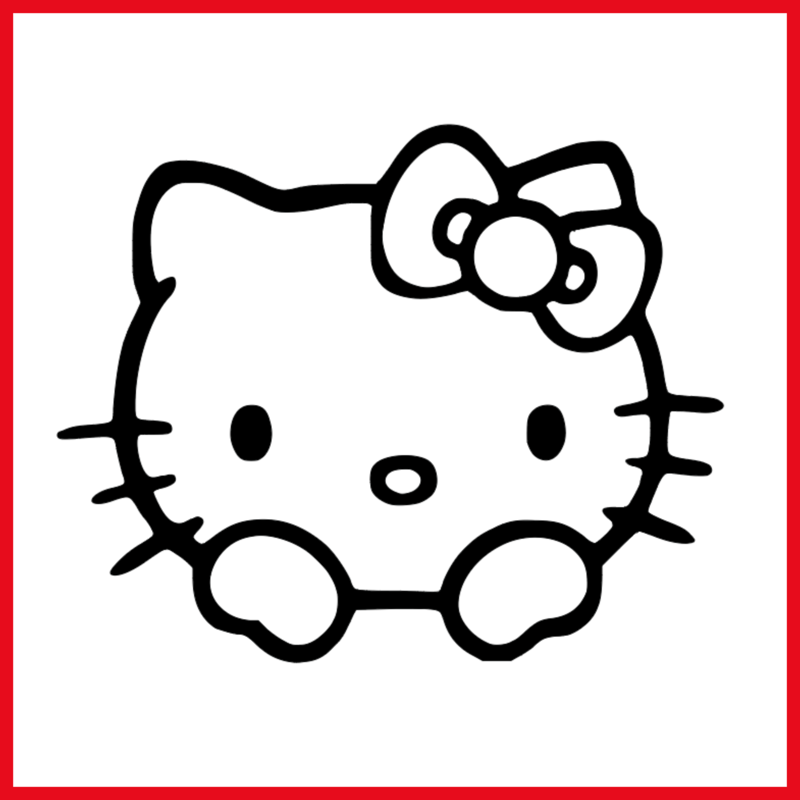 Hello kitty vinyl decal transfer stickers for balloons wall card party girls