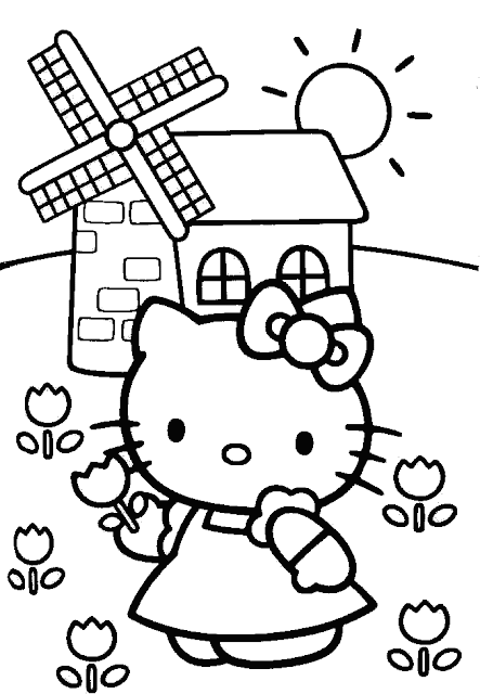 Hello kitty templates and coloring pages free printables