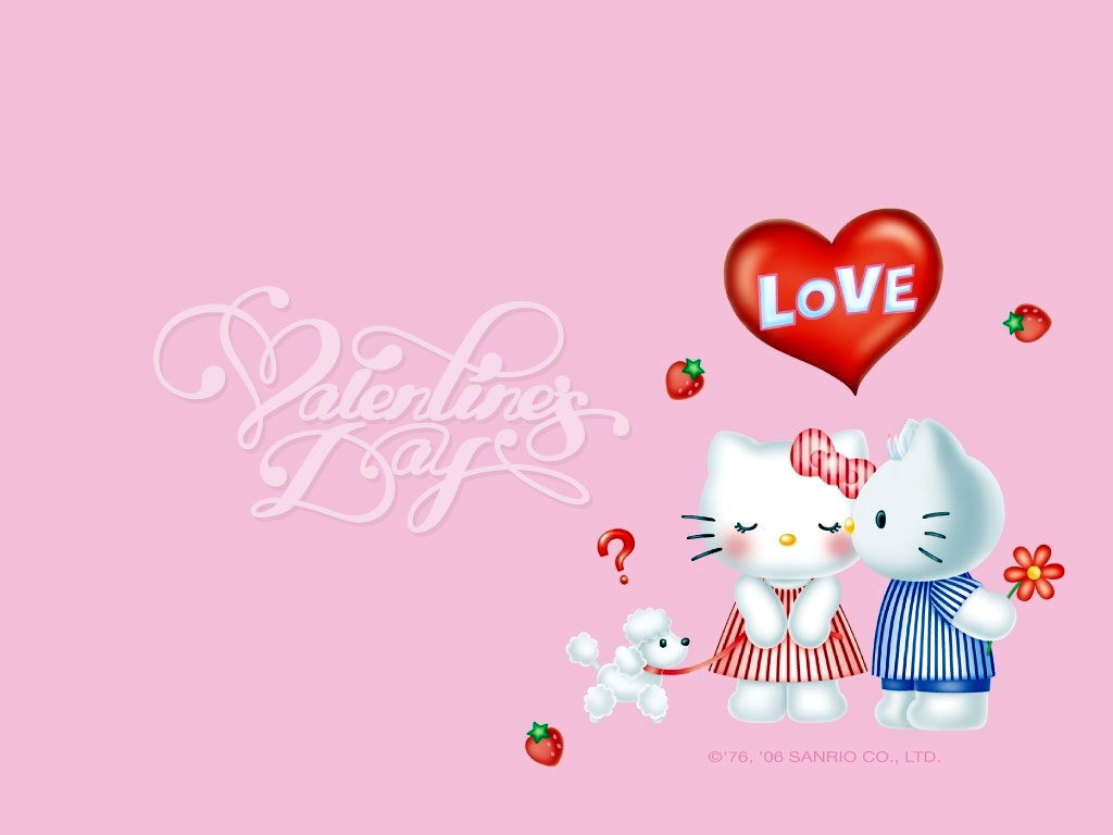 Hello kitty valentes day wallpaper download