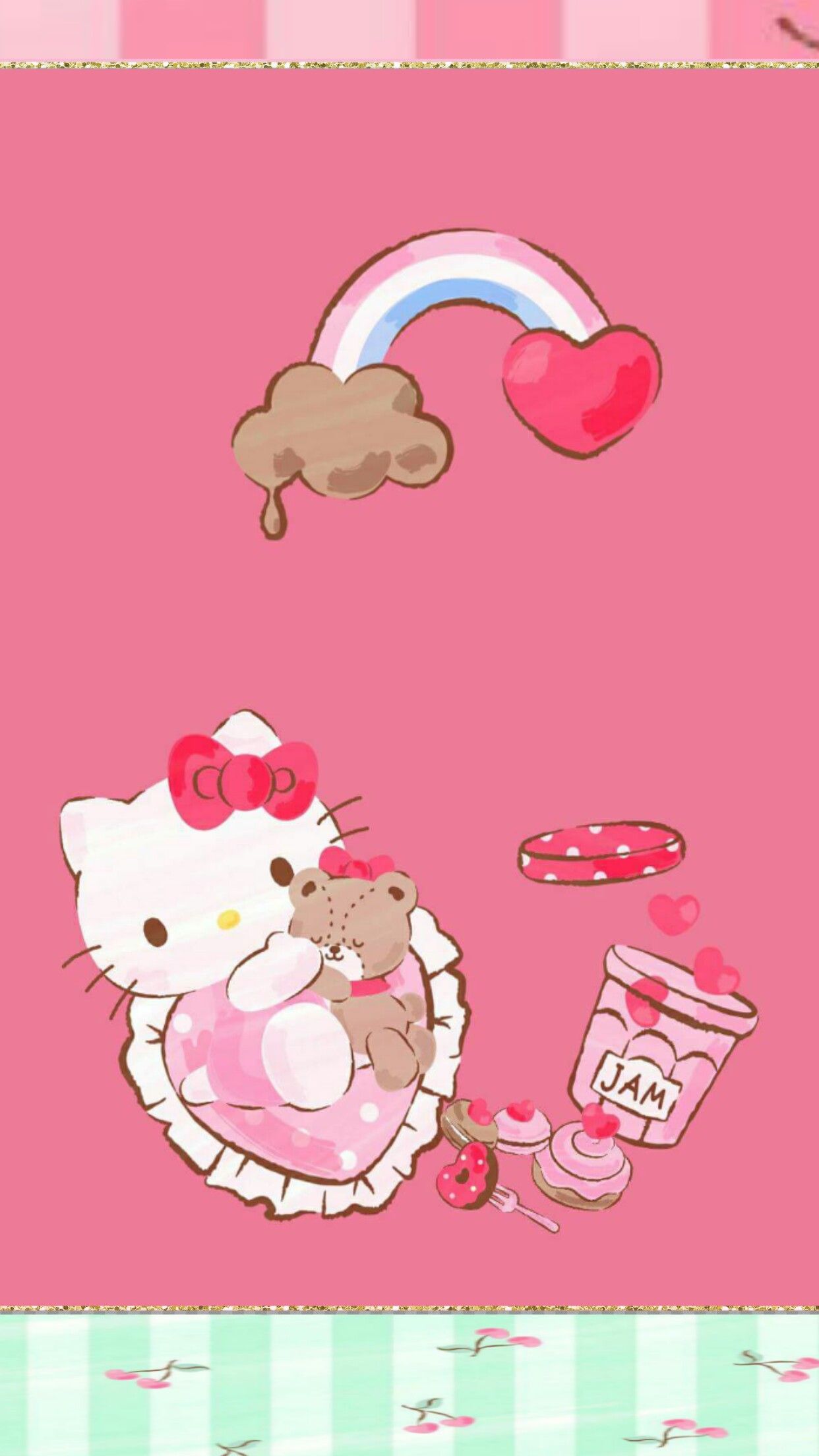 Iphone wall valentines day tjn hello kitty pictures hello kitty wallpaper hello kitty wallpaper free