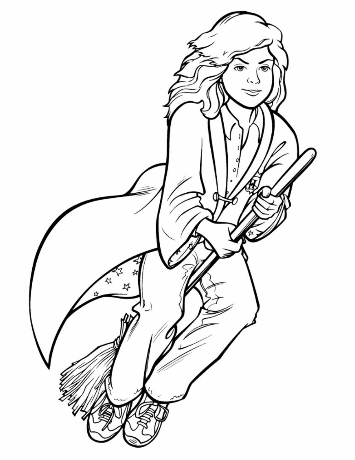 Hermione granger coloring pages free