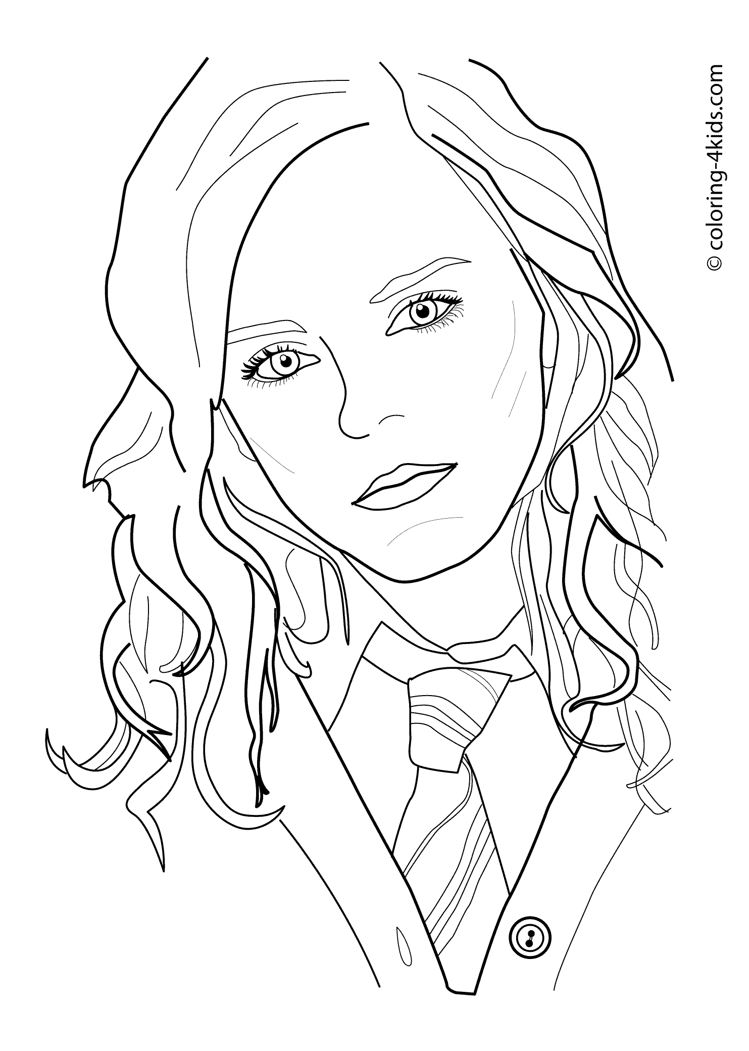 Emma watson coloring pages for kids printable free coloring books harry potter coloring pages harry potter art drawings harry potter drawings