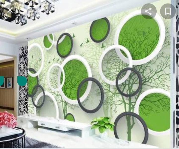 Store wallpaper dinding motif polkadot hijau size cm x m indonesia