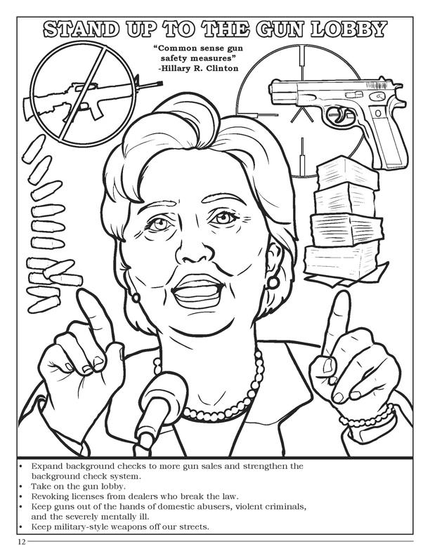 Hillary clinton coloring book ic x