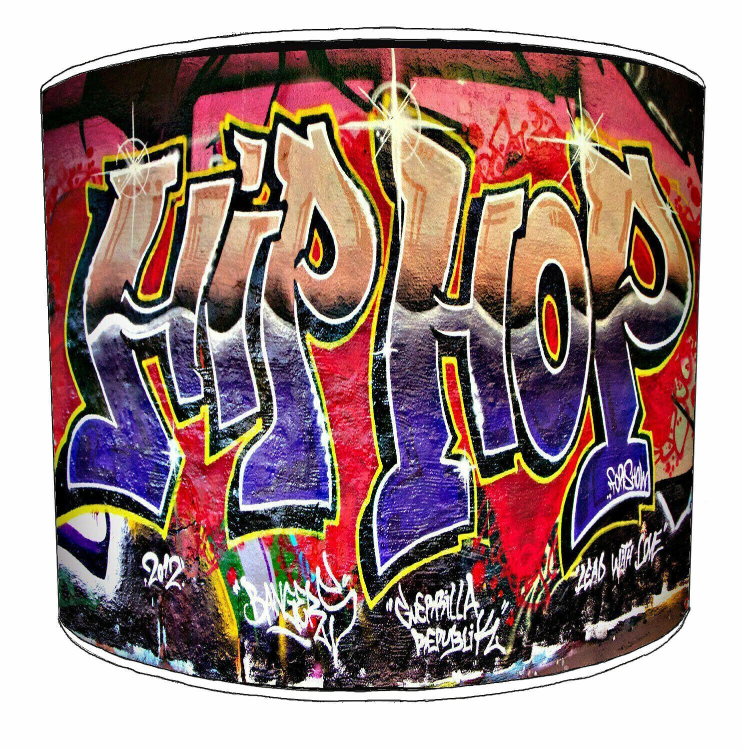 Drum lampshades ideal to match graffiti wallpaper graffiti hip hop duvet covers