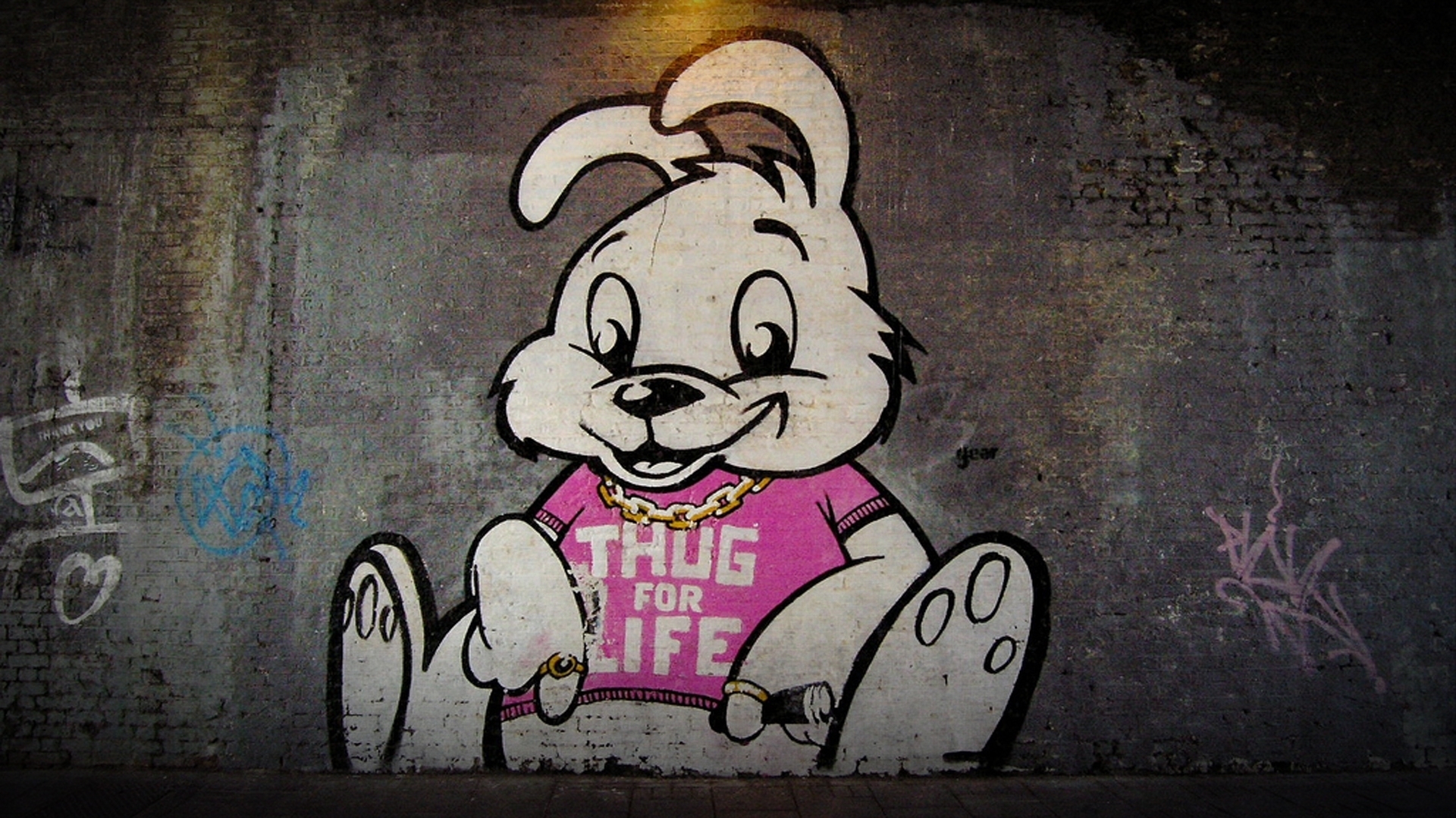 Hip hop bunny graffiti hd wallpaper
