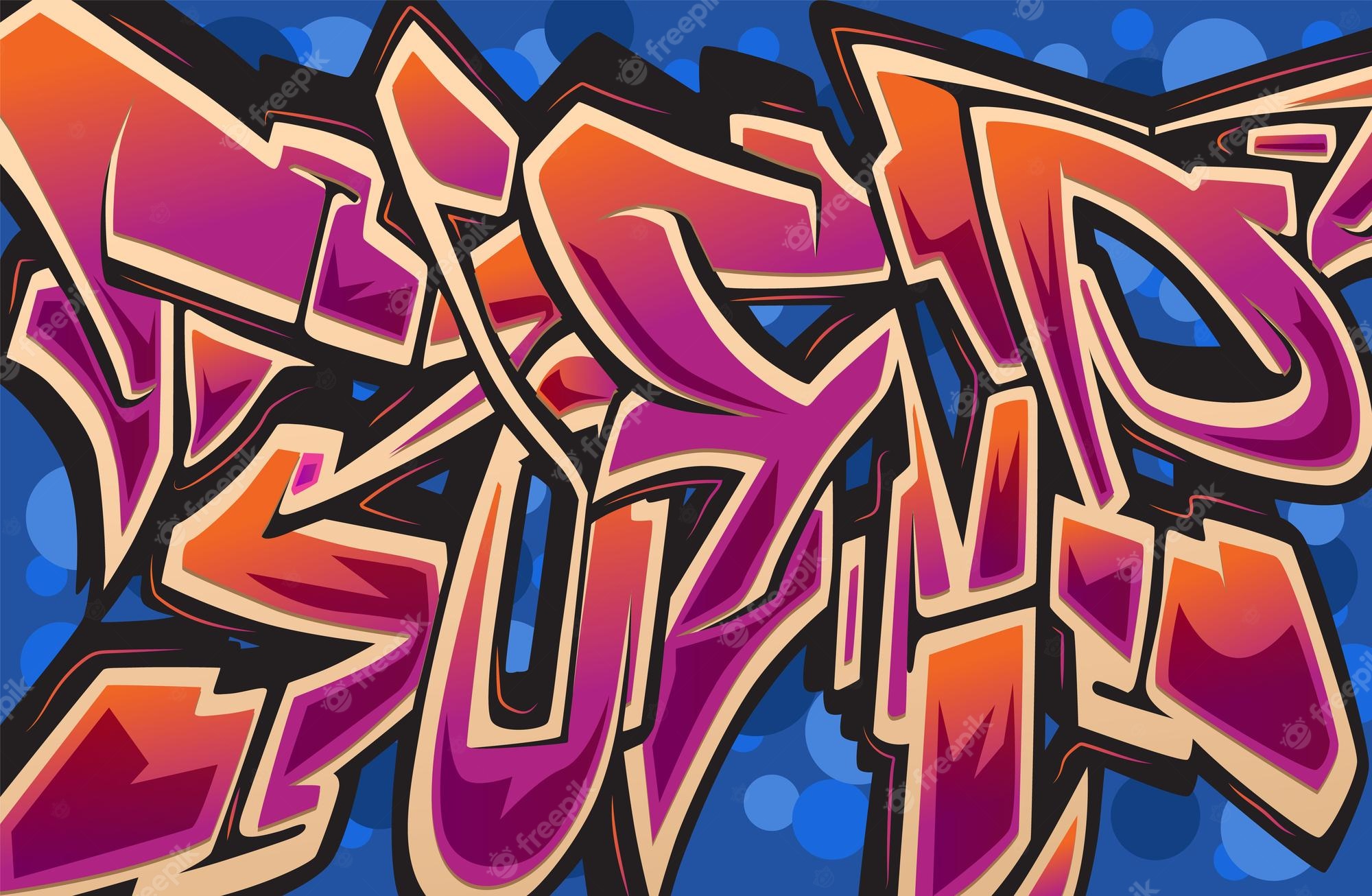 Page graffiti culture vectors illustrations for free download