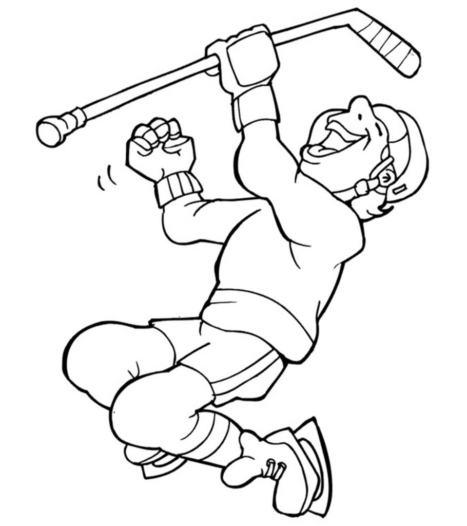 Top free printable hockey coloring pages online