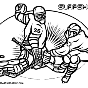 Hockey coloring pages printable for free download