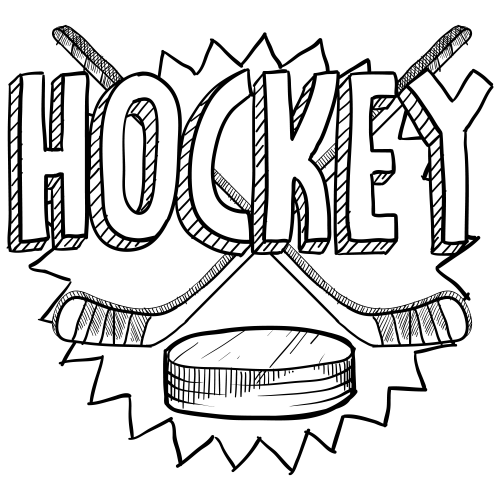 Coloring pages hockey coloring page