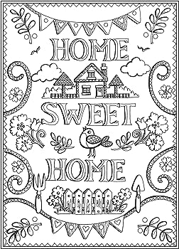 Creative haven home sweet home coloring book goodridge teresa books