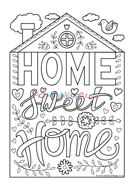 Home sweet home louring page